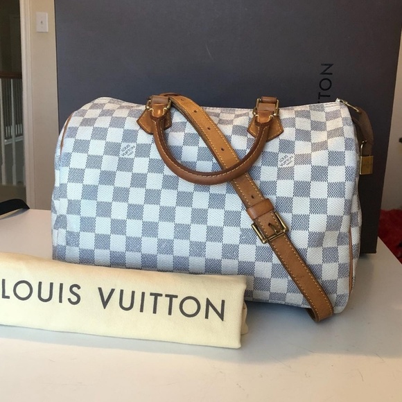 Louis Vuitton Handbags - Authentic Louis Vuitton Speedy 30 Damier Azur